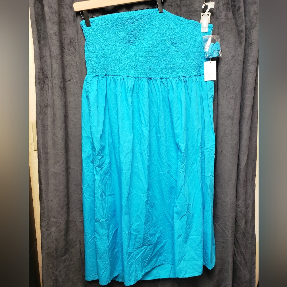 A New Day Turquoise Summer Dress Sizes 3X & 4X Available!!